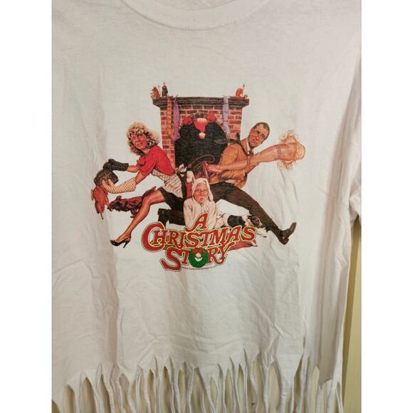 None and/or Unknown Tops - A Christmas Story 100% Cotton Short Sleeve Tee Size XL Women's